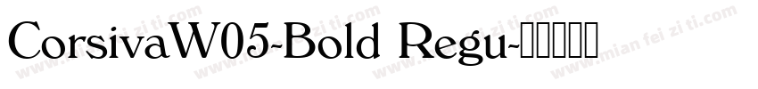 CorsivaW05-Bold Regu字体转换
